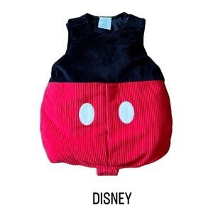 DISNEY Mickey Mouse costume, Halloween black red size 6-18 months unisex